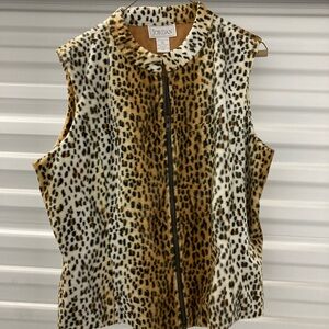 Jordan Black and Brown Boxy Sleeveless Blouse